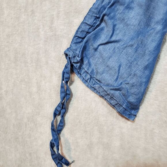 J. Gee Dress Womens Medium Blue Denim Shirt Dress Lyocell Collar Button Front - Picture 6 of 9